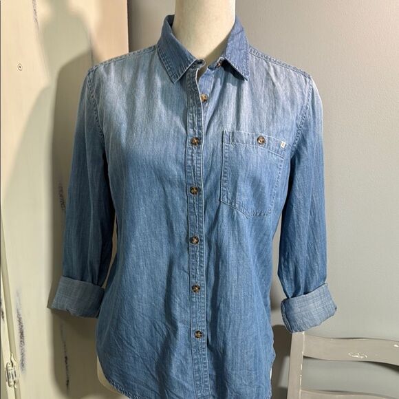 Volcom Sky Blue Denim Shirt - Picture 8 of 9